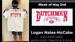 Logan Nates-McCabe (Modified Track & Field) earn Dutchmen of the Week for the week of May 2.