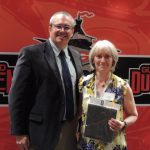 Retiree honored by administrator