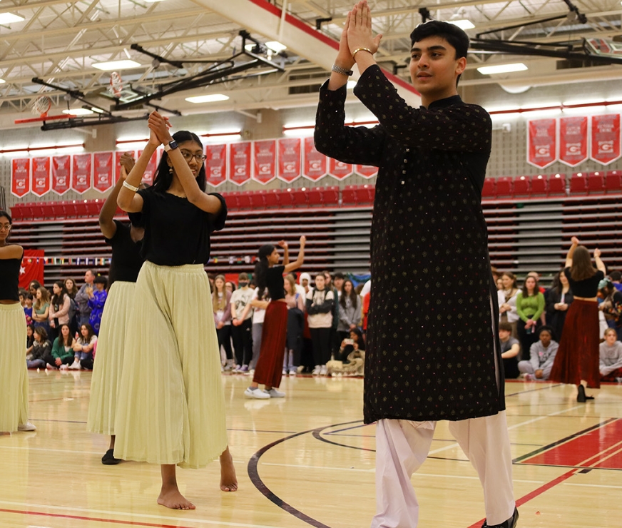 Student perform dance at GHS Culture Fair