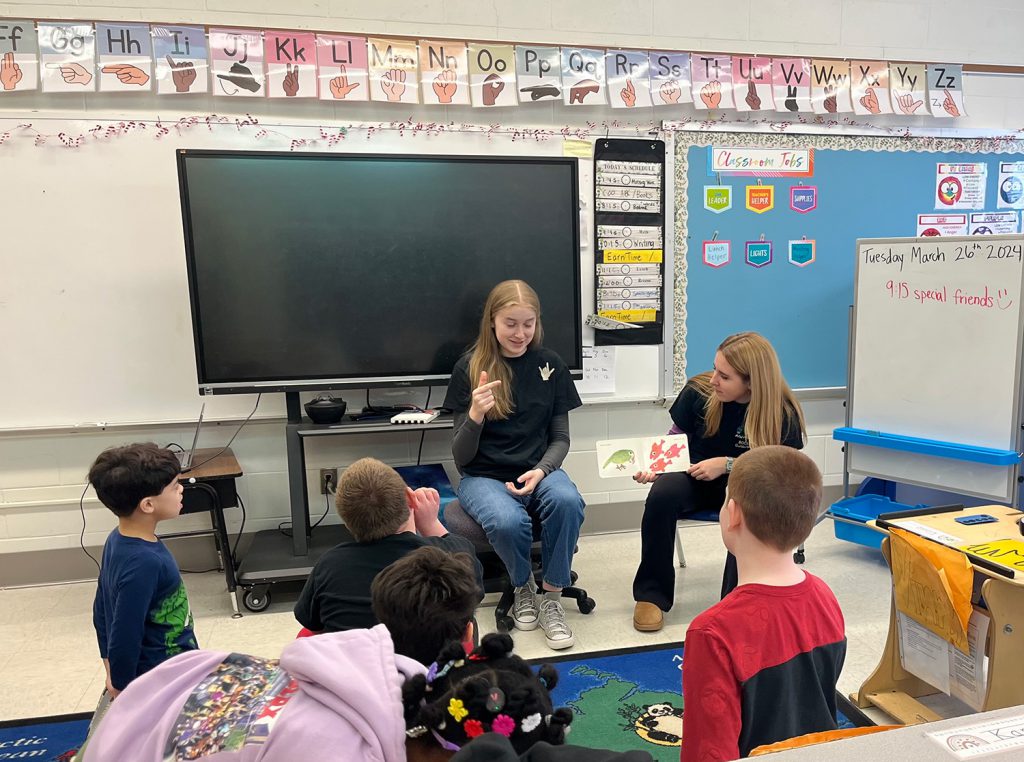 GHS ASL class visits WES - Guilderland Central Schools