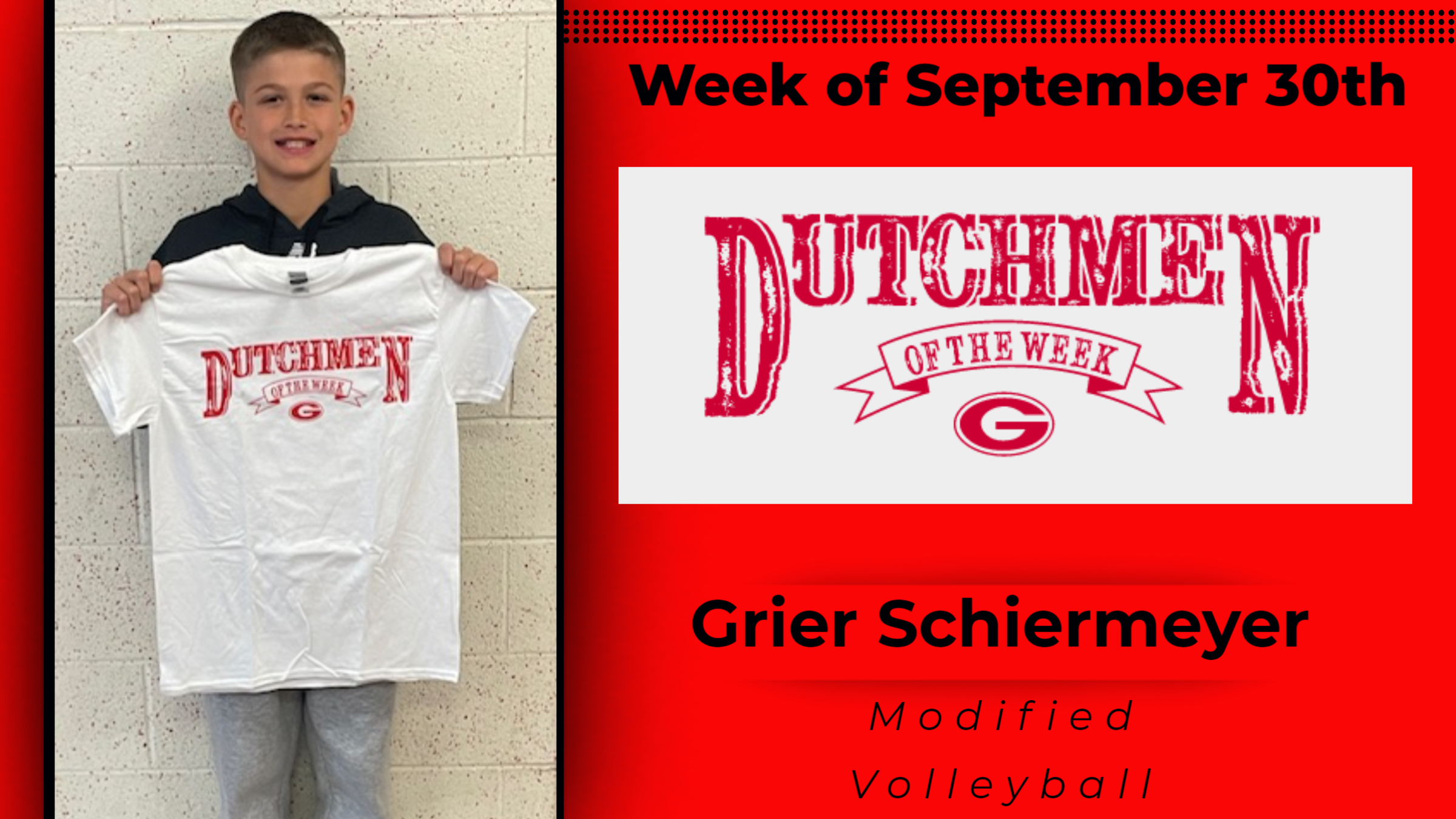 Grier Schiermeyer and Hallie Czajka named Dutchmen of the Week for the