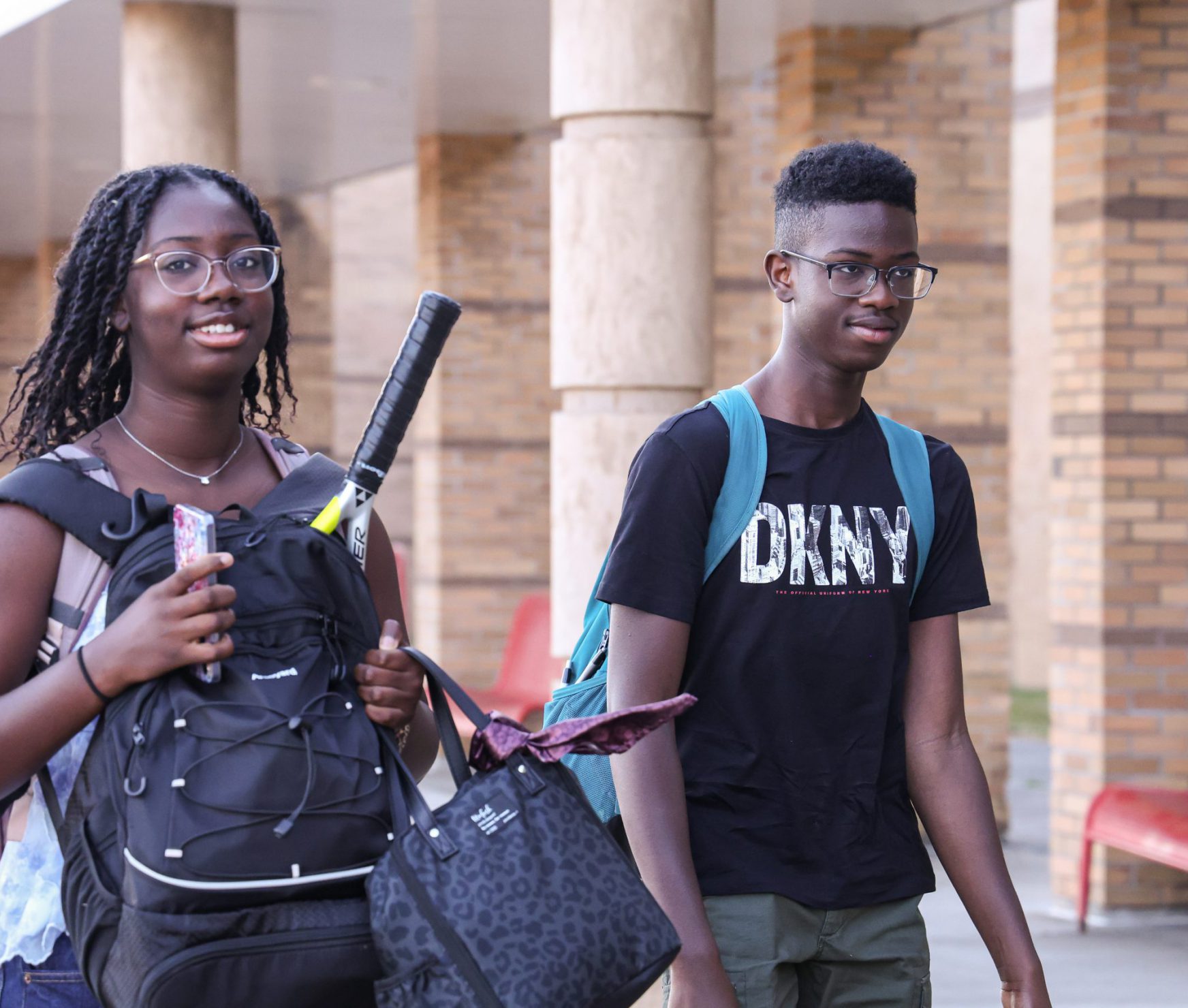 GHS students on the first day.