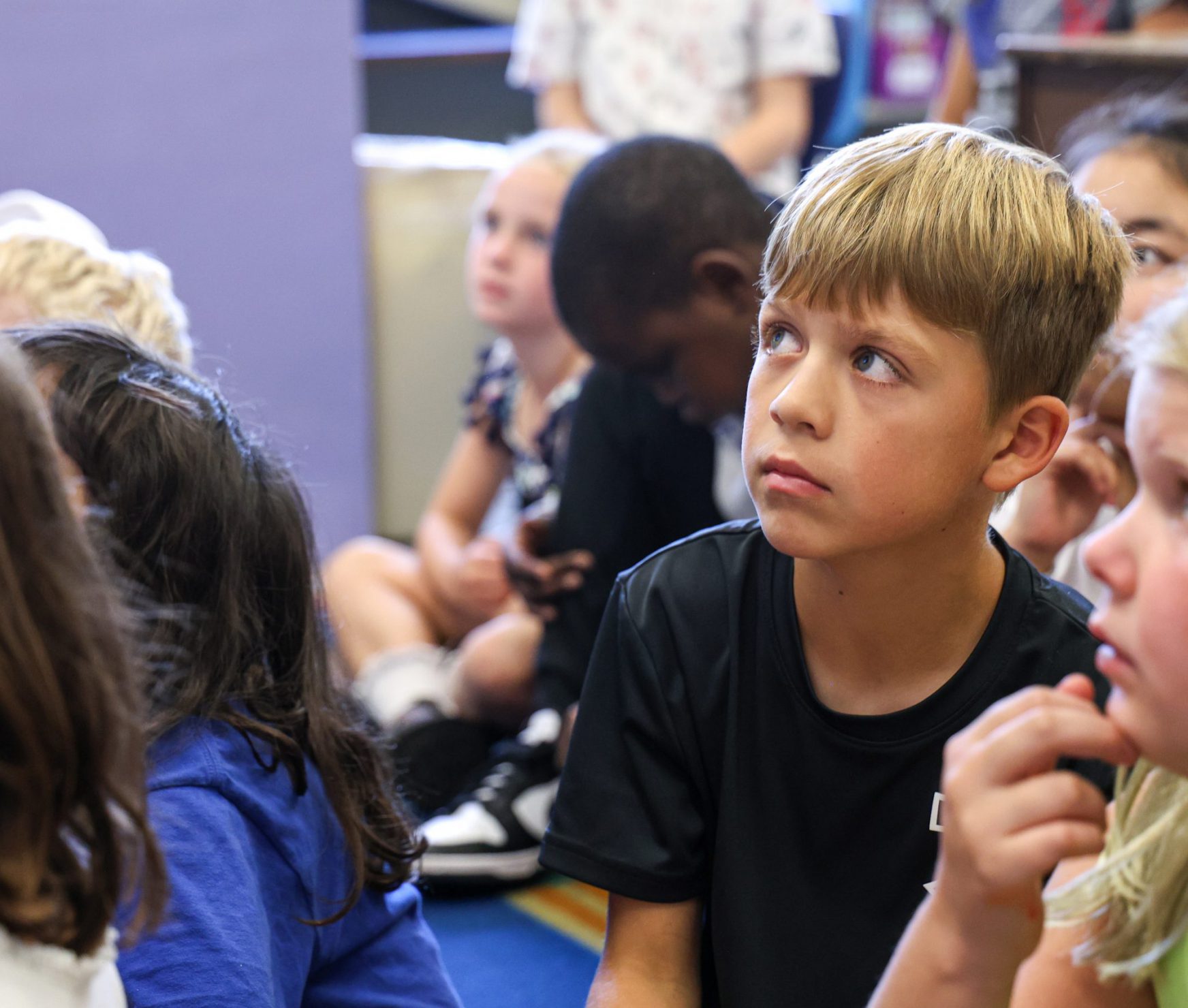 LES students learning in class.